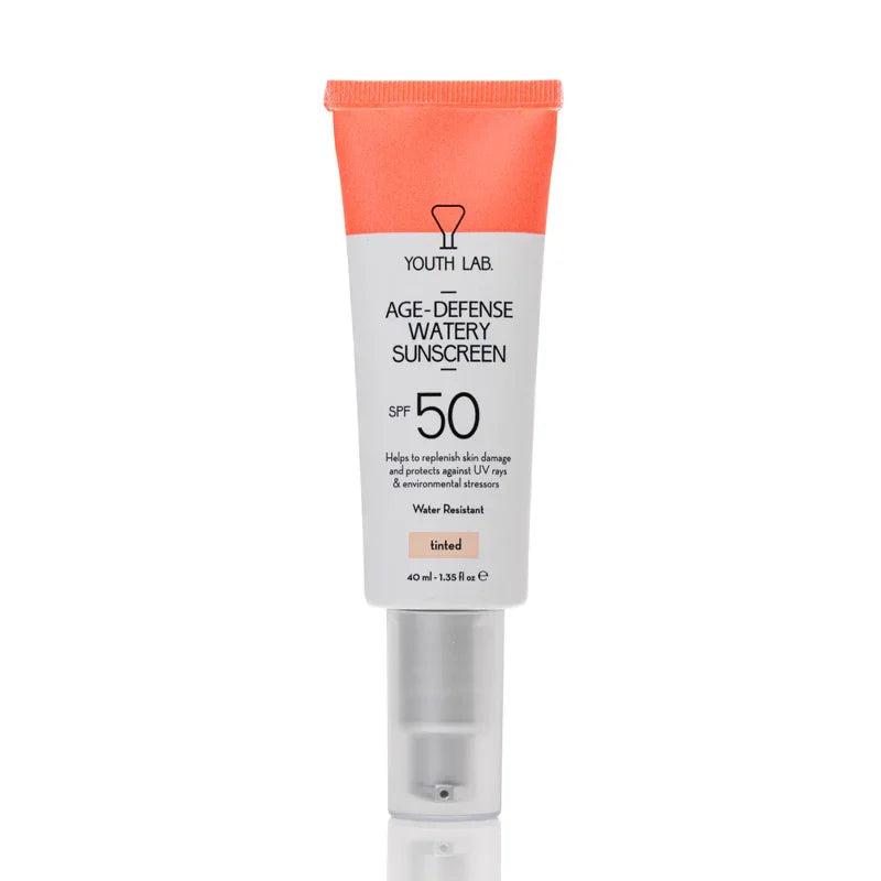 Youth Lab - Age-Defense Watery Sunscreen SPF50 Tinted - GOLDFARMACI