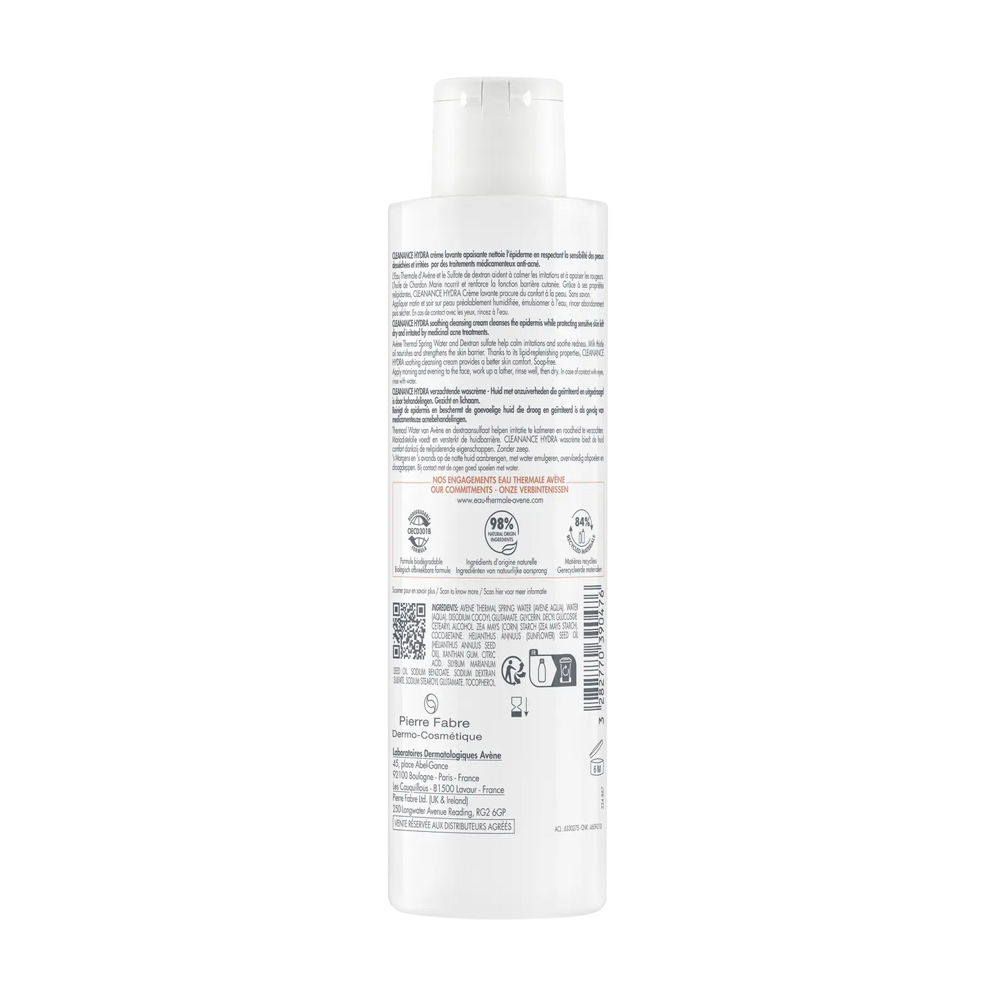 Avène - Cleanance Hydra Soothing Cleansing Cream