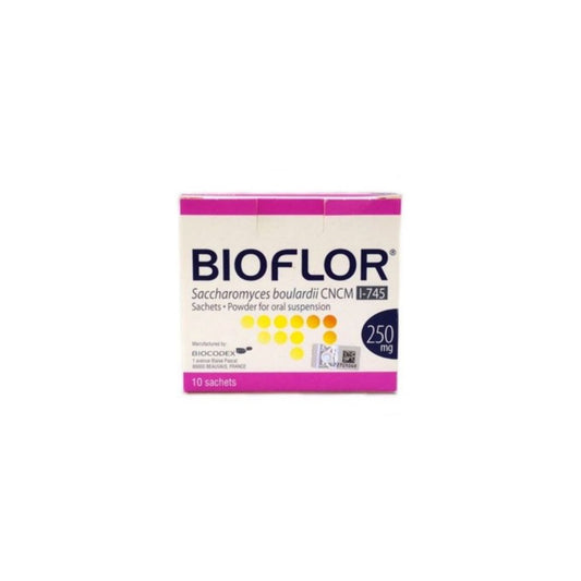 Biocodex - Bioflor 250 mg Oral Suspension Powder – 10 Sachets