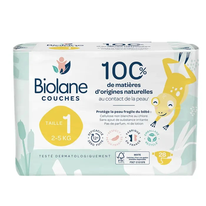 Biolane - Diapers Size 1 (2–5 kg) - GOLDFARMACI