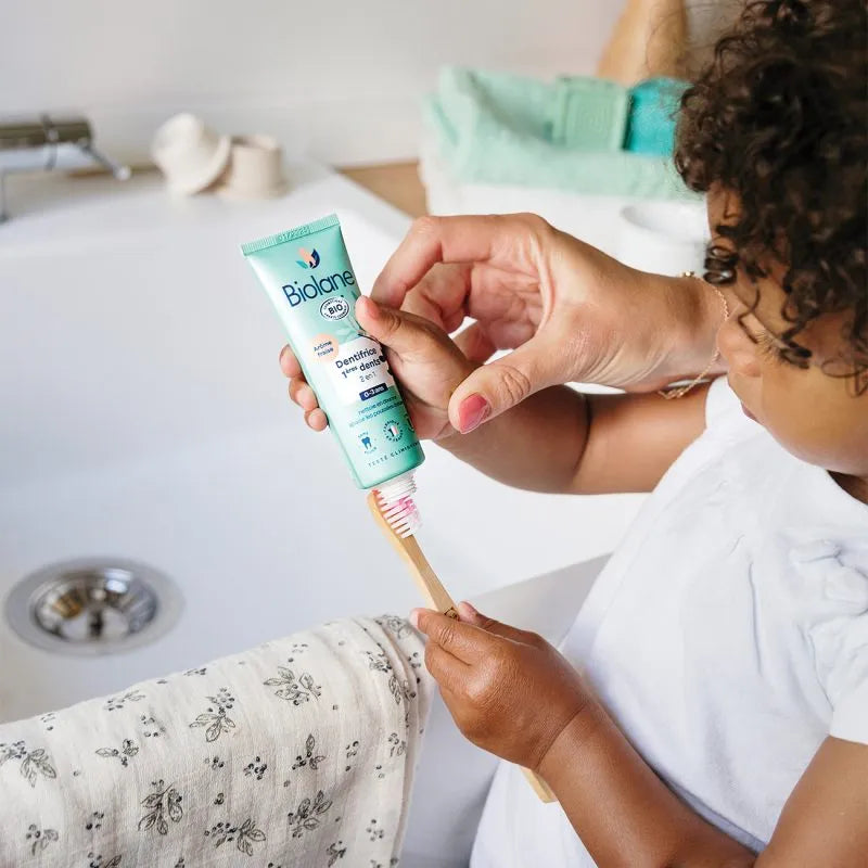 Biolane - Organic Toothpaste first teeth - GOLDFARMACI