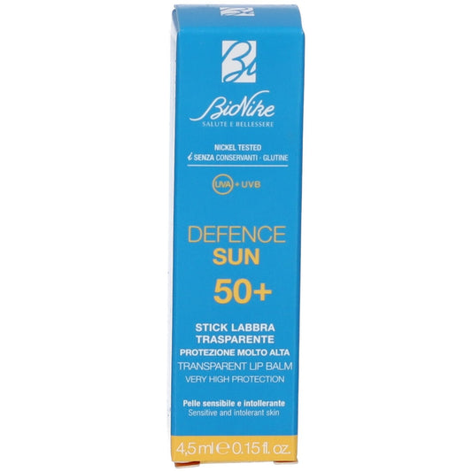 BioNike Defence Sun Transparent Lip Balm SPF 50+, 4.5 ml