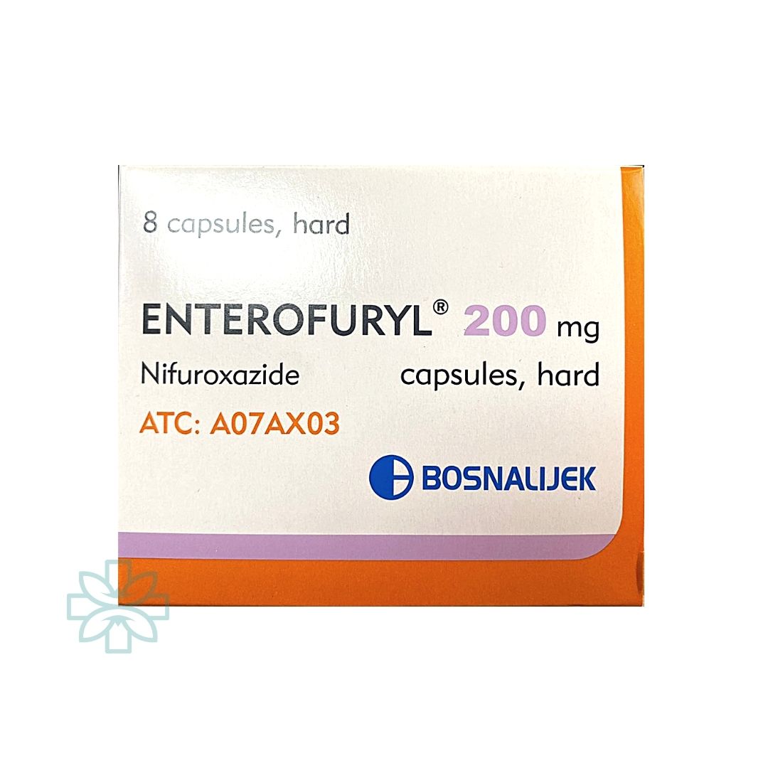 Bosnalijek - Enterofuryl 200 mg – 8 Capsules