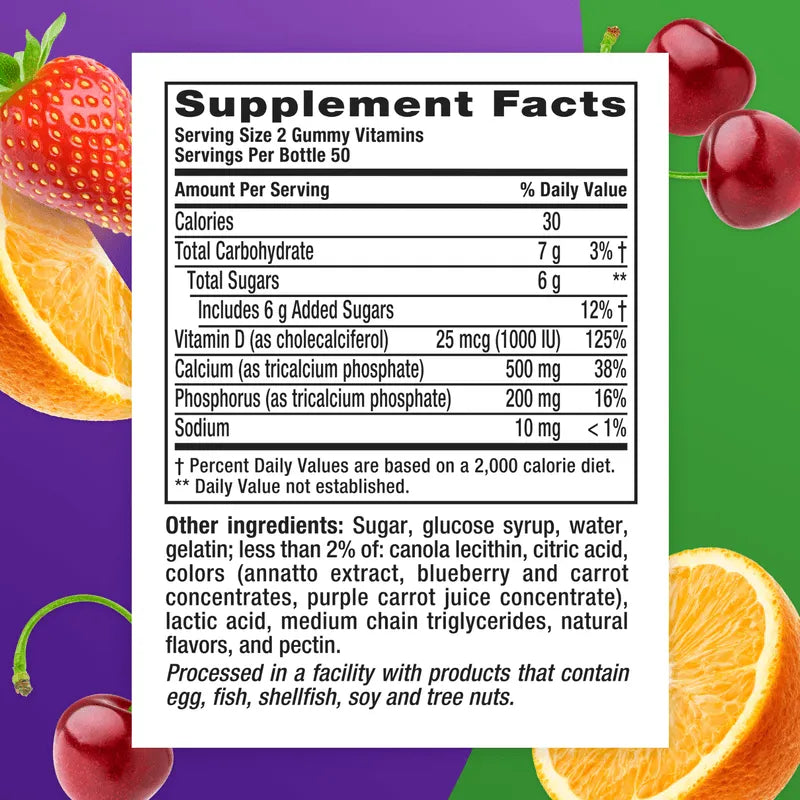 Vitafusion - Calcium 500mg - GOLDFARMACI