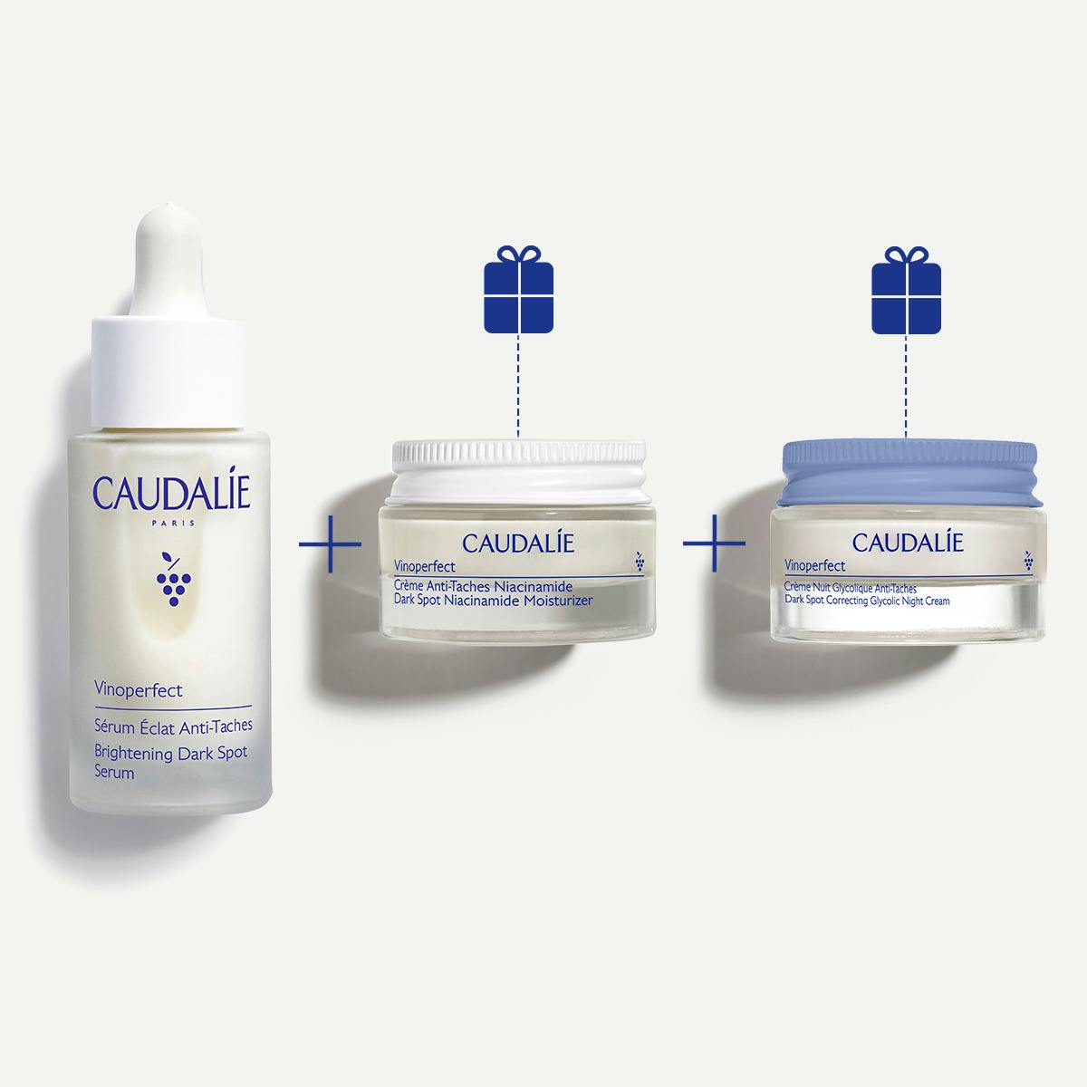Caudalie Vinoperfect Anti-dark spot Trio — official set packshot