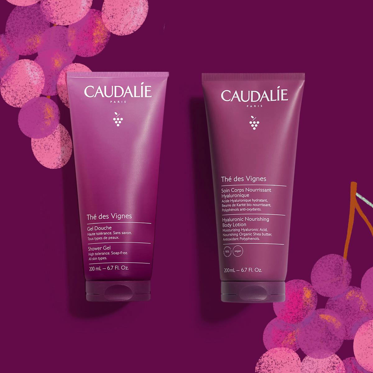 Caudalie Thé des Vignes Body Ritual set — official product image