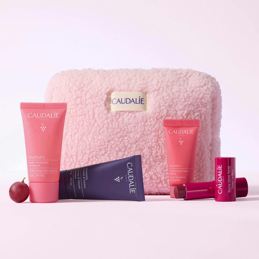 Caudalie Your Beauty Essentials Winter Set — official seasonal pouch image