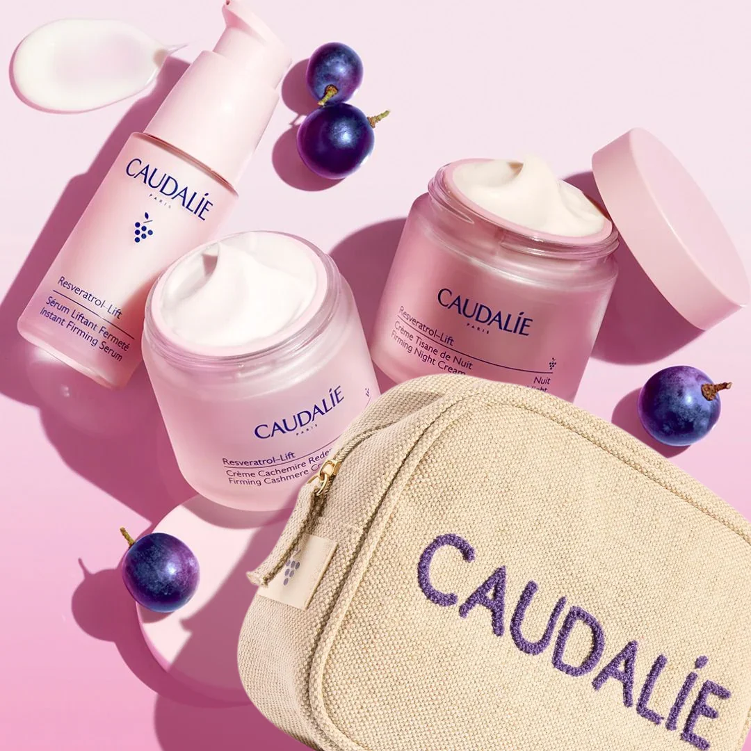 Caudalie - Resveratrol Serum + Day & Night Cream