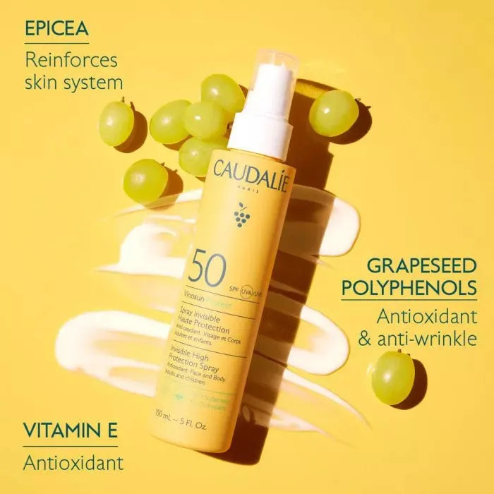 Caudalie - Vinosun Protect Invisible High Protection Spray SPF50 - GOLDFARMACI