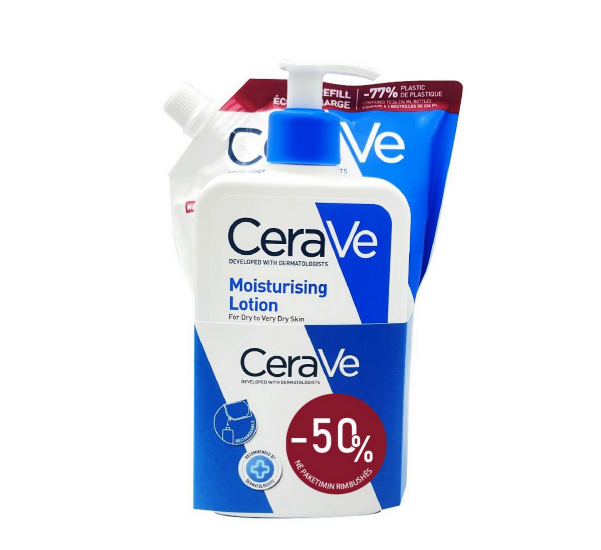 Set CeraVe Moisturising Lotion 473 ml dhe refill pouch 473 ml