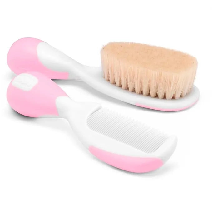 Chicco - Baby Hair Brush and Comb Combo 0M+ - GOLDFARMACI