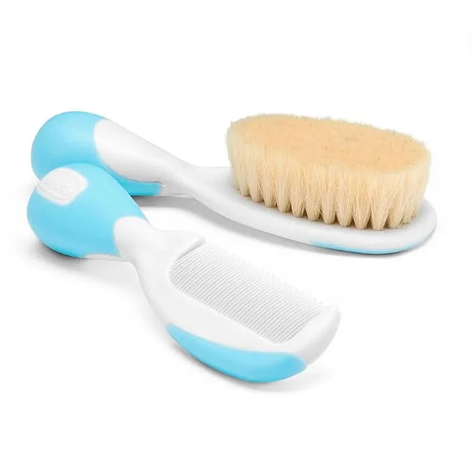 Chicco - Baby Hair Brush and Comb Combo 0M+ - GOLDFARMACI