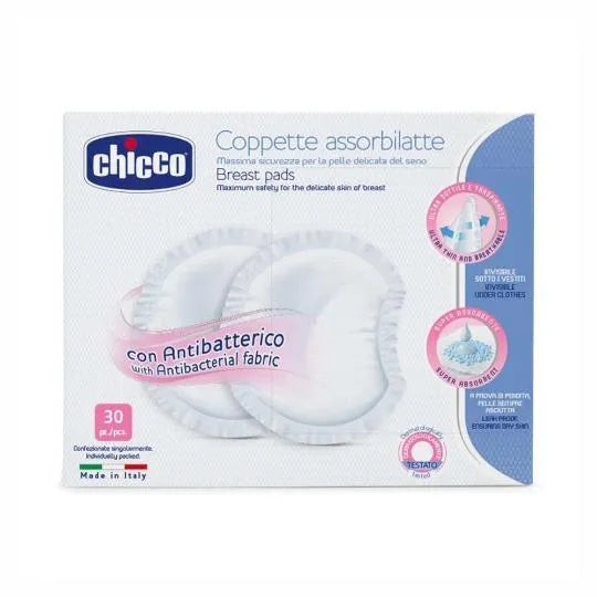 Chicco - Breast Pads With Anti-Bacterial Fabric - GOLDFARMACI