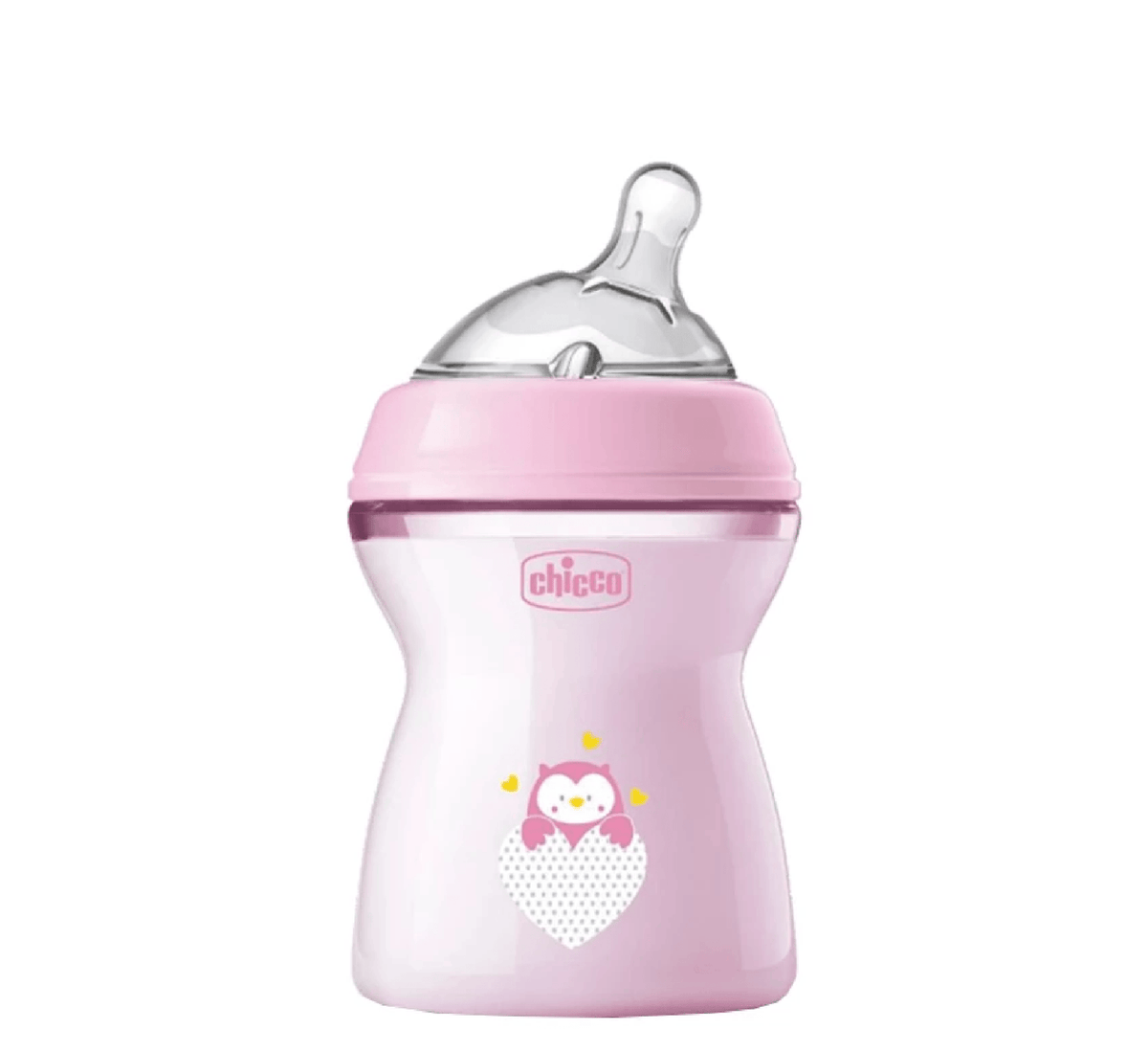 Chicco Natural Feeling plastic feeding bottle 250 ml Pink