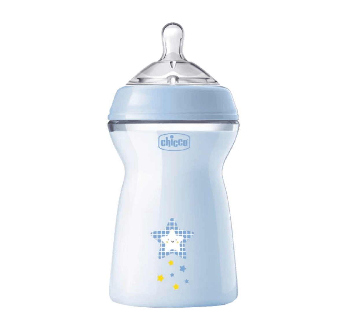 Chicco Natural Feeling plastic feeding bottle 330 ml Light Blue