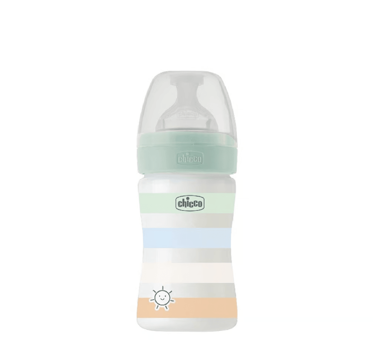 Chicco Well-Being Plastic Feeding Bottle 150 ml Green - Halsa