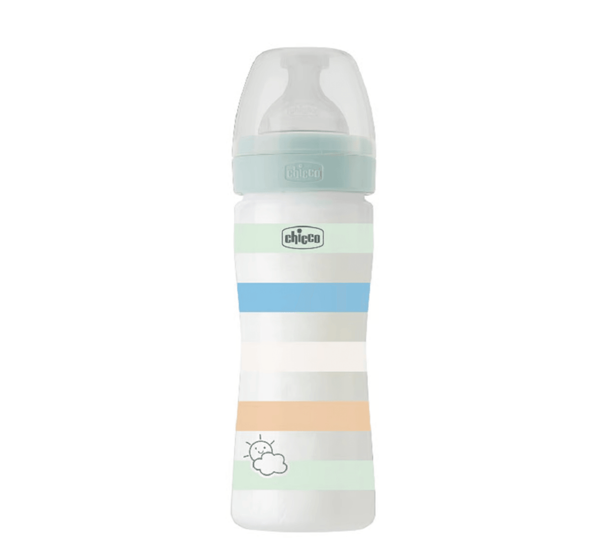 Chicco Well-Being Plastic Feeding Bottle 250 ml Green - Halsa