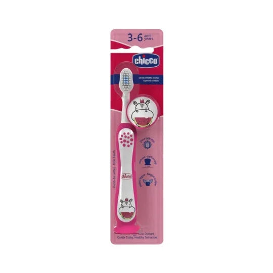 Chicco - Toothbrush 3-6 Years Pink - GOLDFARMACI