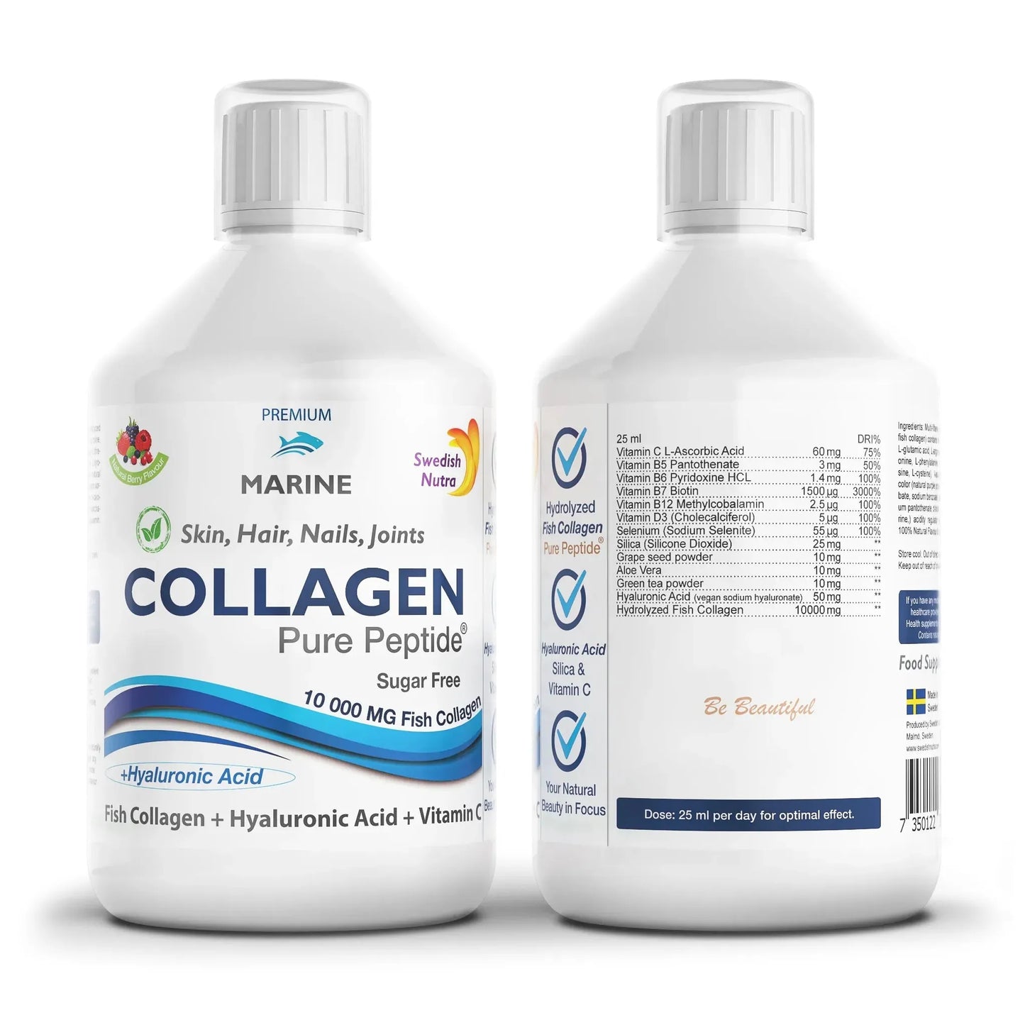 Swedish Nutra - Collagen Pure Peptide 10000 - GOLDFARMACI