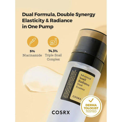 Cosrx - Advanced Snail Radiance Dual Essence - GOLDFARMACI