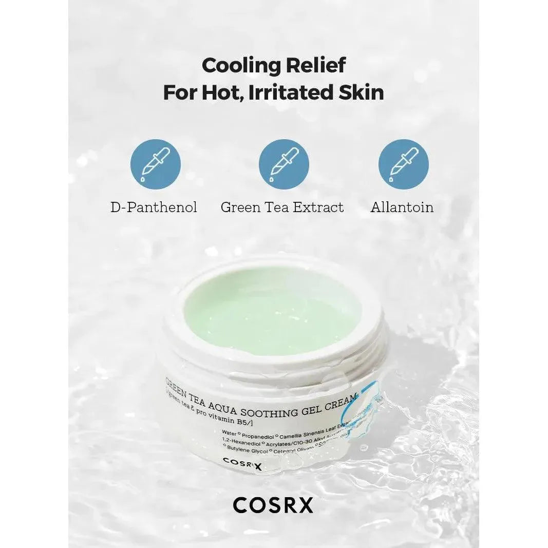 Cosrx - Hydrium Green Tea Aqua Soothing Gel Cream - GOLDFARMACI