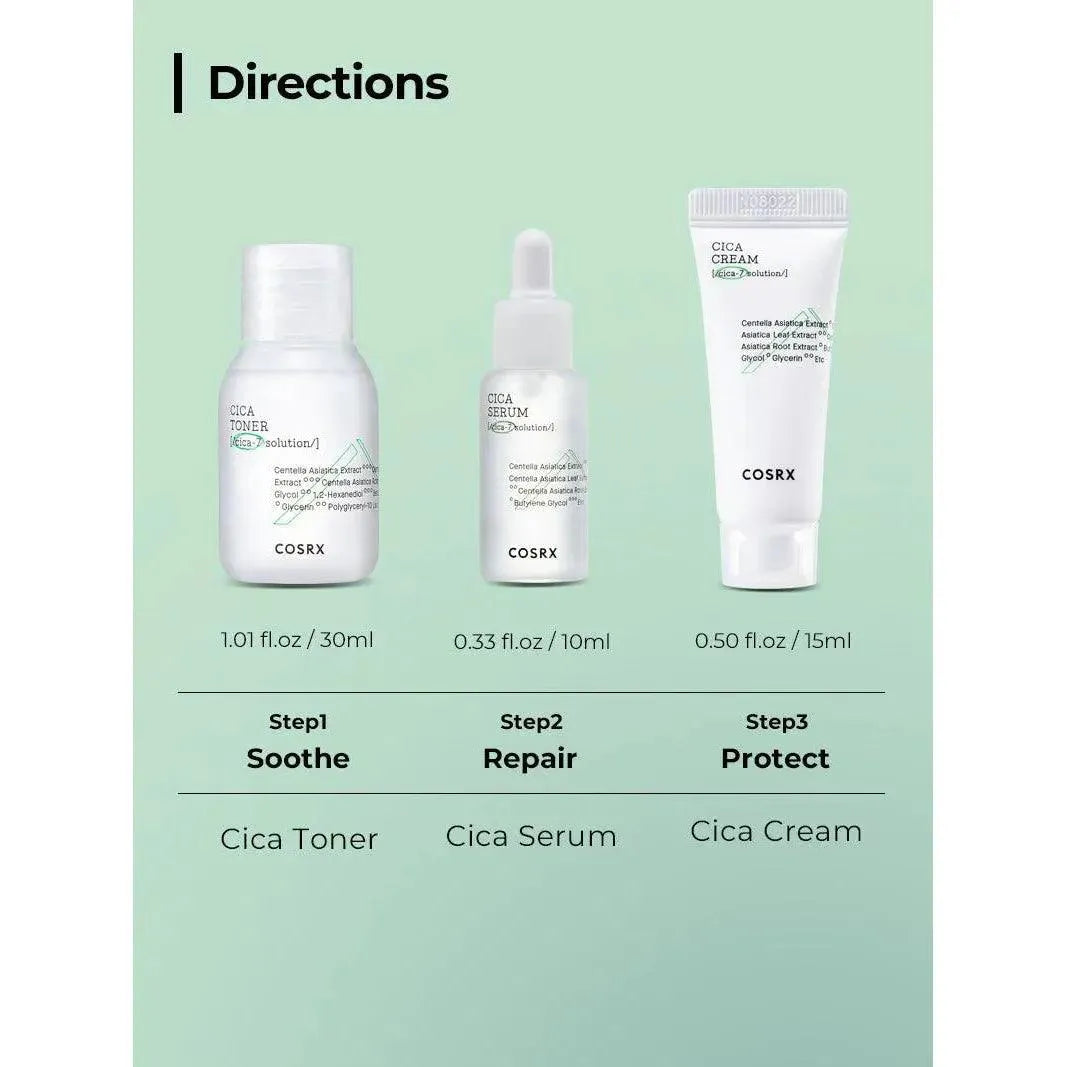 Cosrx - Pure Cica Relief Kit - GOLDFARMACI