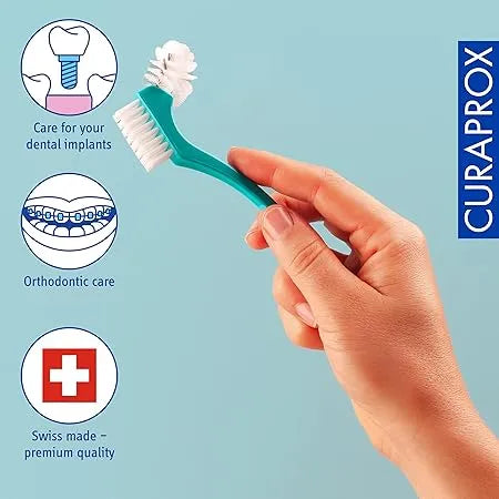 Curaprox - Cleaning Brush for Dentures and Braces (BDC 152) - GOLDFARMACI