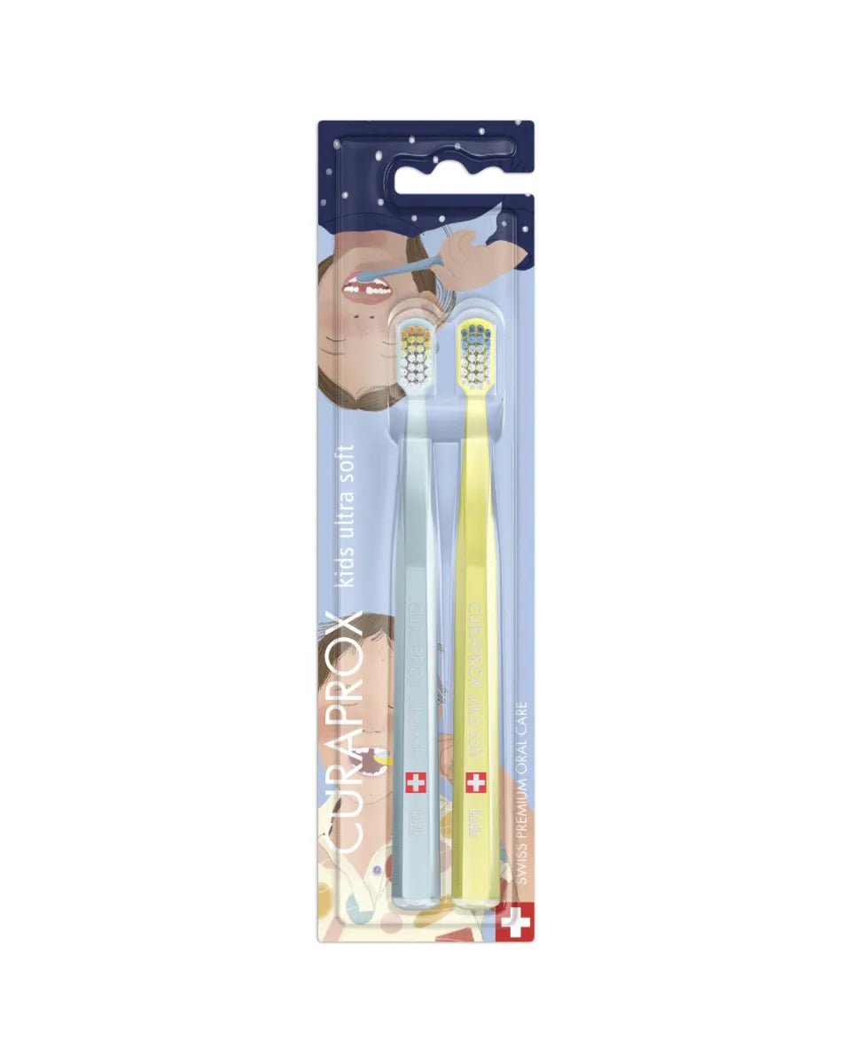Curaprox Kids Ultra Soft 5500 DUO 32 Teeth Edition 2026 - 2 pcs - GoldFarmaci