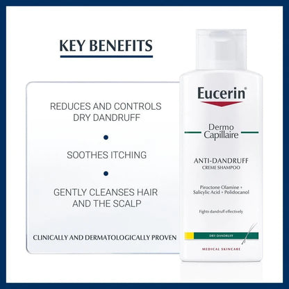 Eucerin - DermoCapillaire Anti-Dandruff Creme Shampoo (Dry Hair)