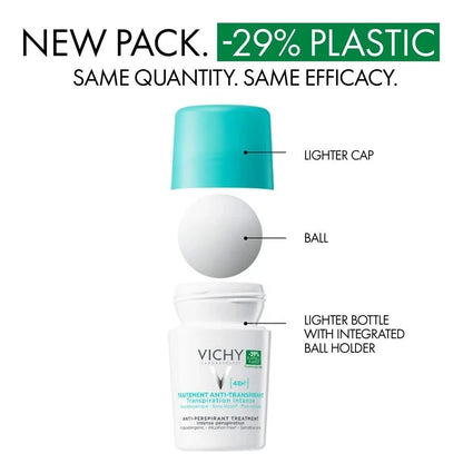 Vichy - Deodorant 48H Intensive Anti-Perspirant Treatment Roll-On