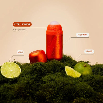 Fler - Refillable Roll-On Deodorant Starter Set – Citrus Wave