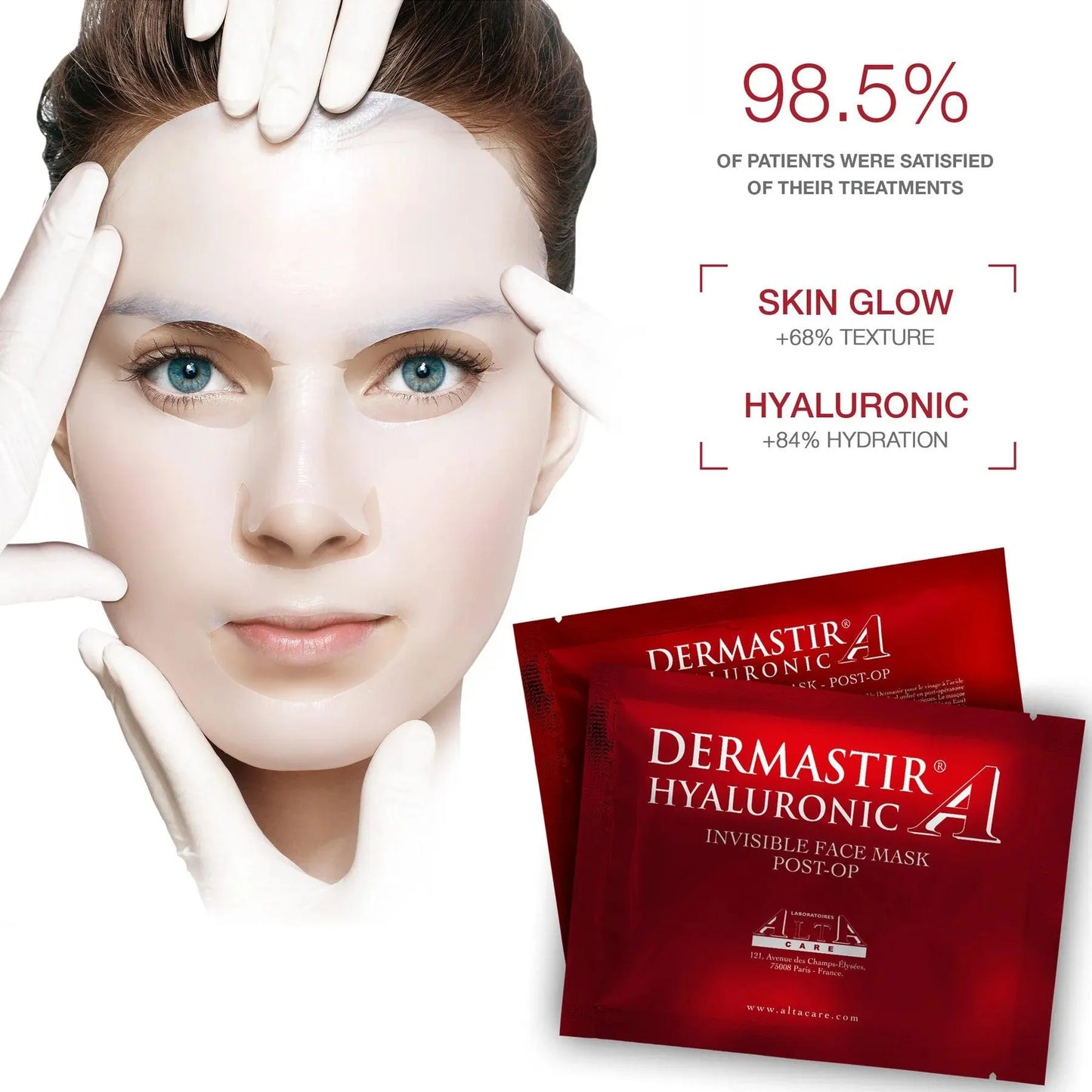 Dermastir - Post-Op Hyaluronic Face Mask - GOLDFARMACI