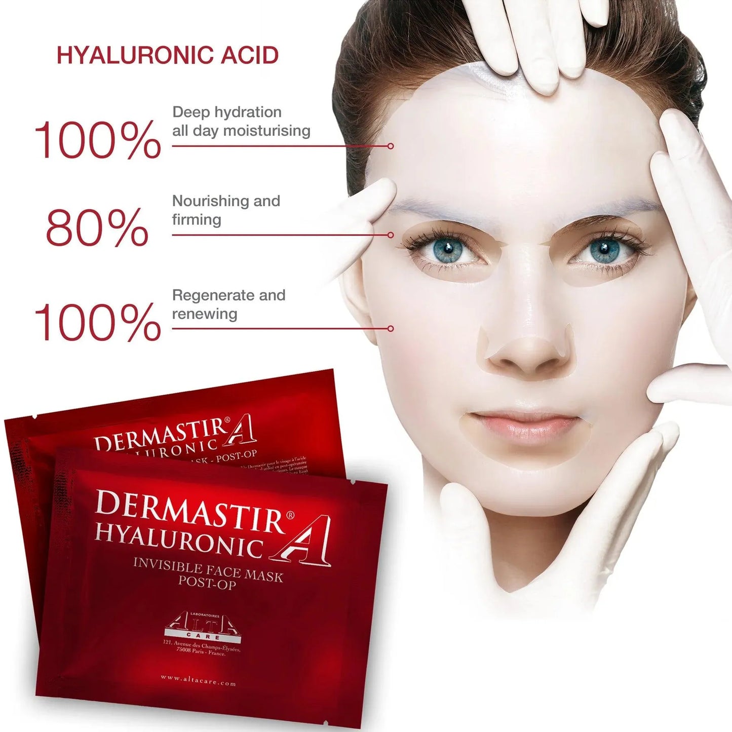 Dermastir - Post-Op Hyaluronic Face Mask - GOLDFARMACI