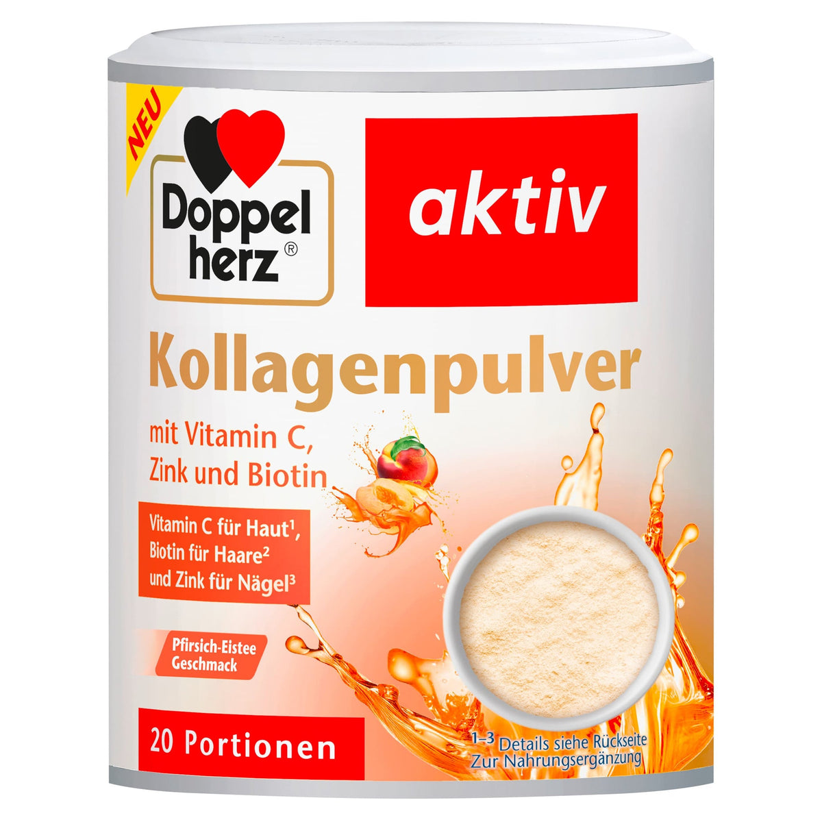 Doppelherz Collagen Powder with Vitamin C, Zinc and Biotin
