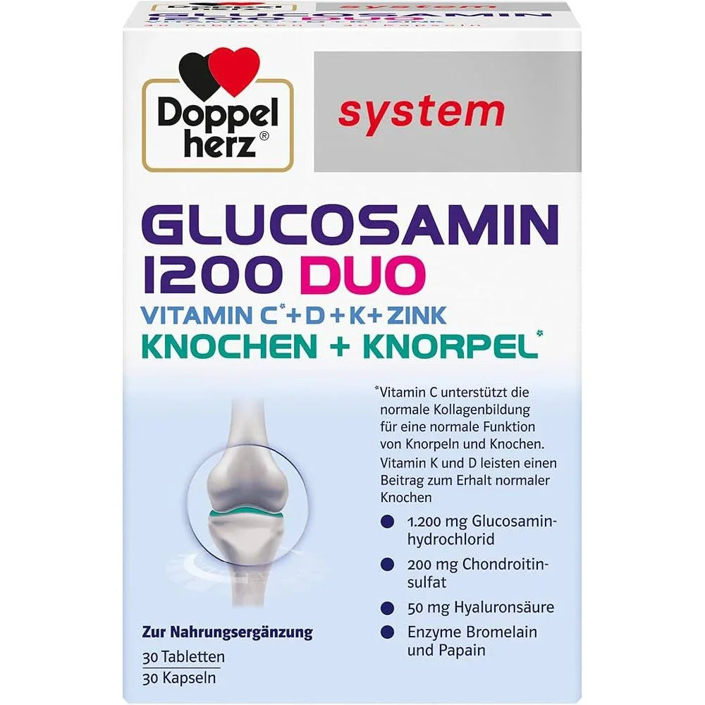 DoppelHerz - Glucosamin 1200 (30 tabs + 30 caps)