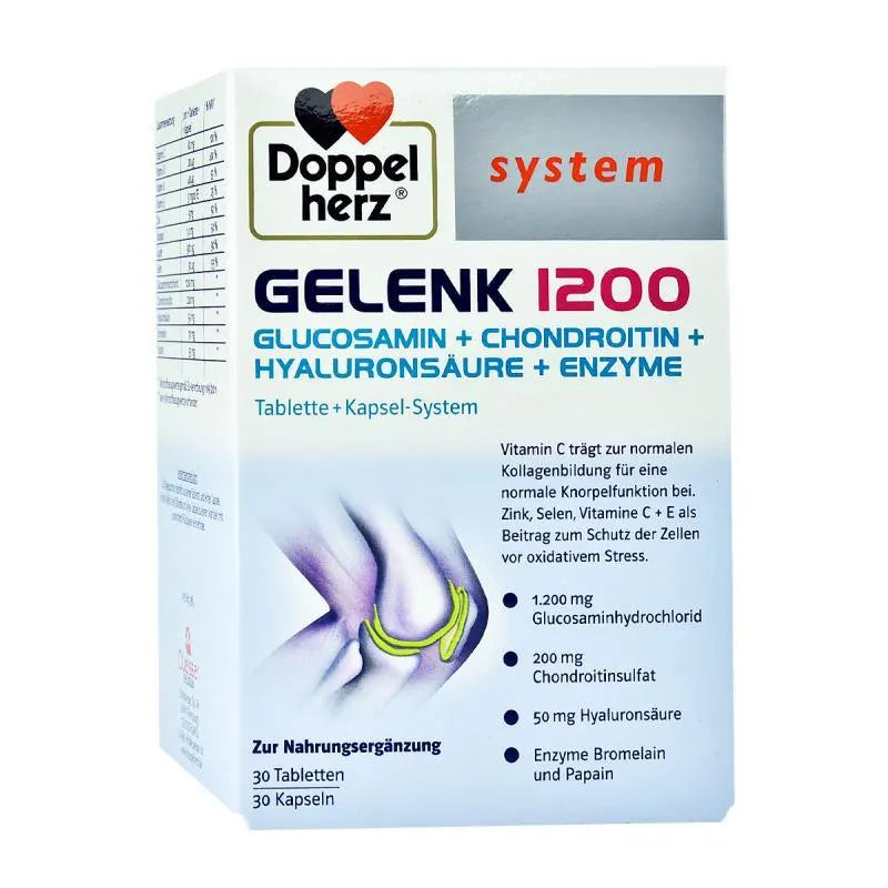 DoppelHerz - Glucosamin 1200 (30 tabs + 30 caps) - GOLDFARMACI