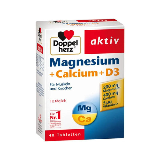 DoppelHerz - Magnesium Calcium D3 (40 tb) - GOLDFARMACI
