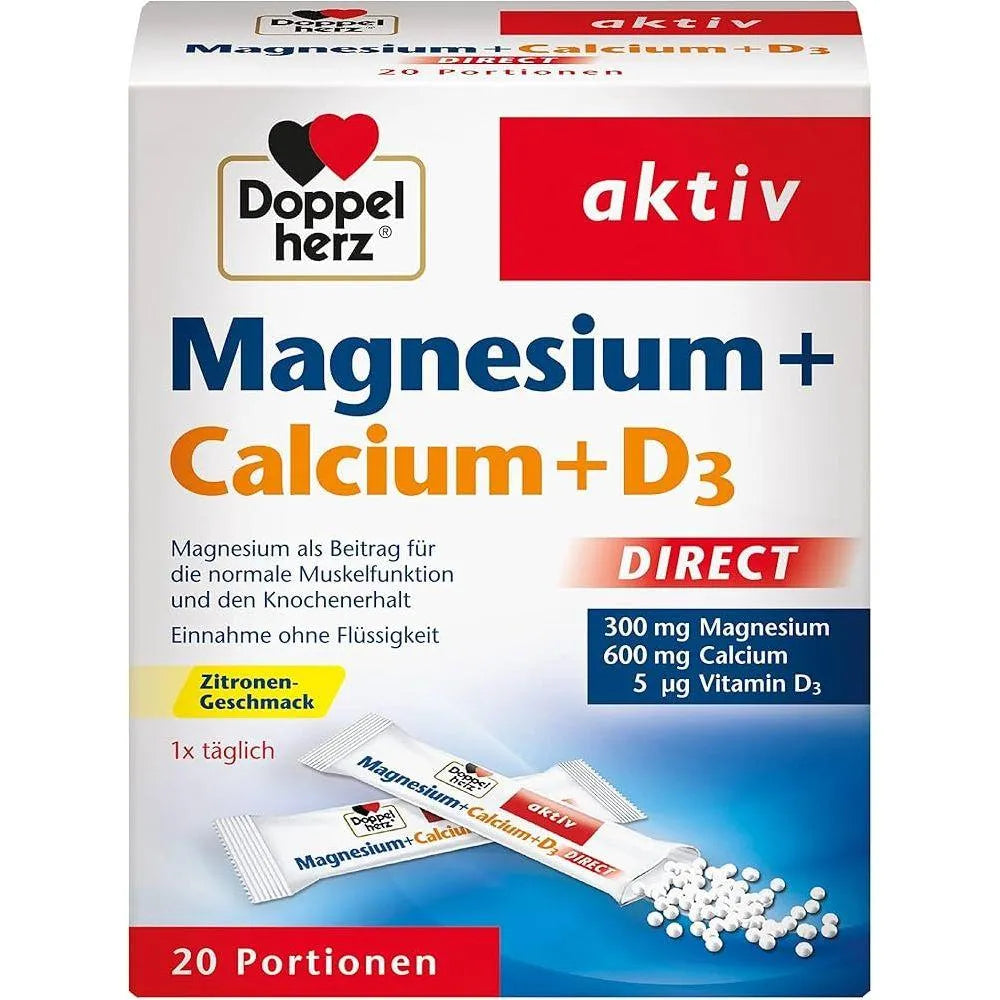 DoppelHerz - Magnesium+Calcium+D3 Direct - GOLDFARMACI