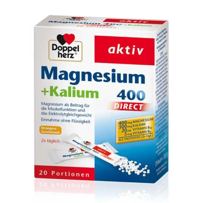 DoppelHerz - Magnesium + Kalium Direct , 20 Bust - GOLDFARMACI