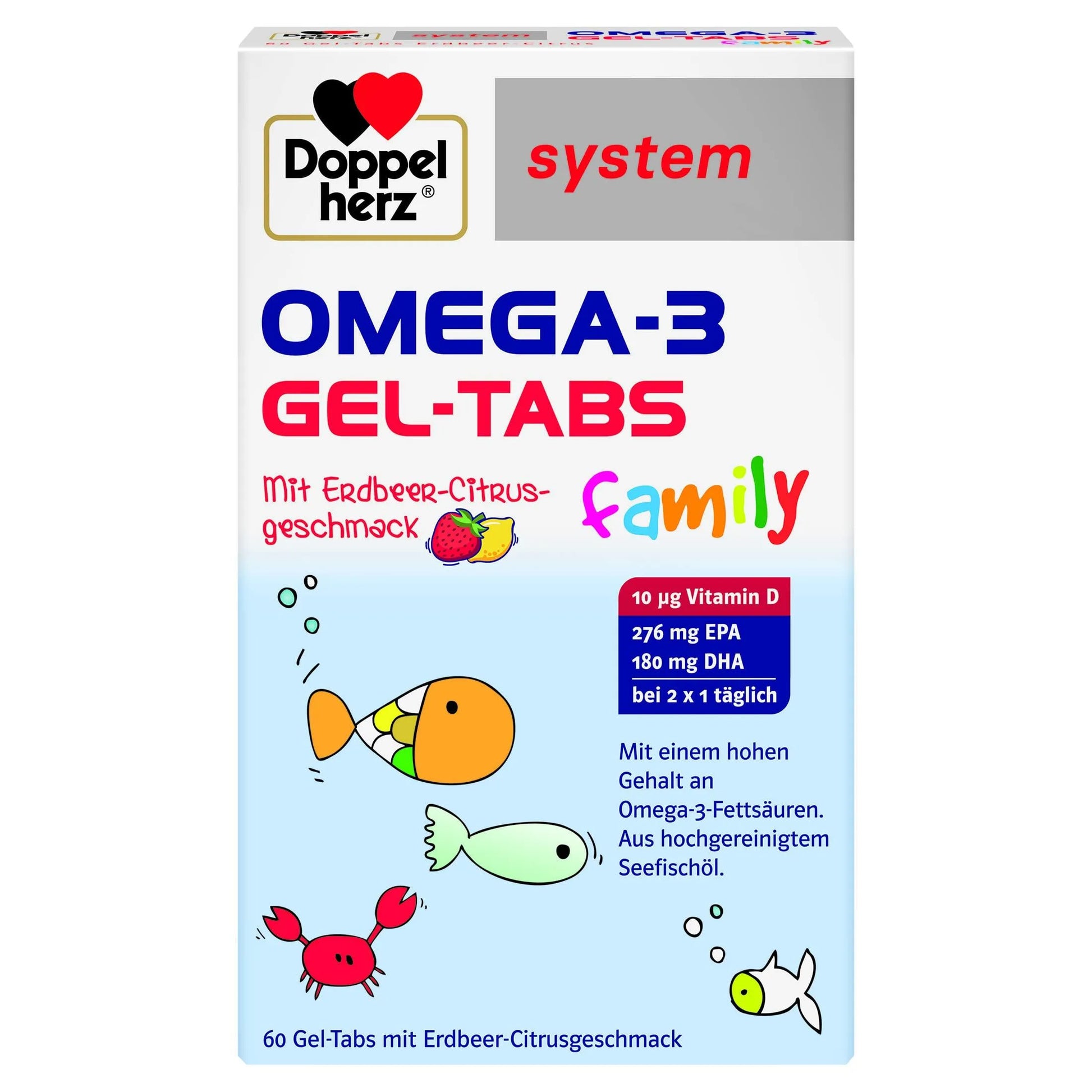 DoppelHerz - Omega-3 Family Gel Tabs For Chewing - GOLDFARMACI