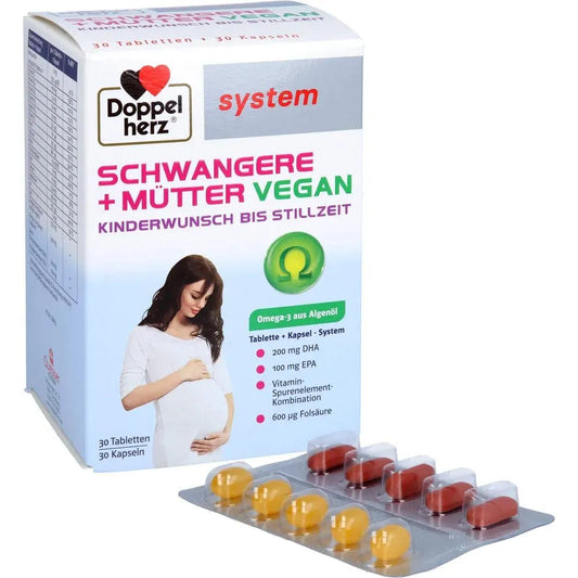 DoppelHerz - Pregnant women + mothers vegan - 30 tablets + 30 capsules - GOLDFARMACI