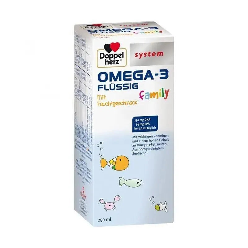 DoppelHerz - System Omega-3 family liquid, 250 mL - GOLDFARMACI