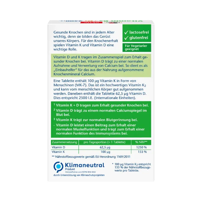 DoppelHerz - Vitamin K2 + D3 30 tb - GOLDFARMACI