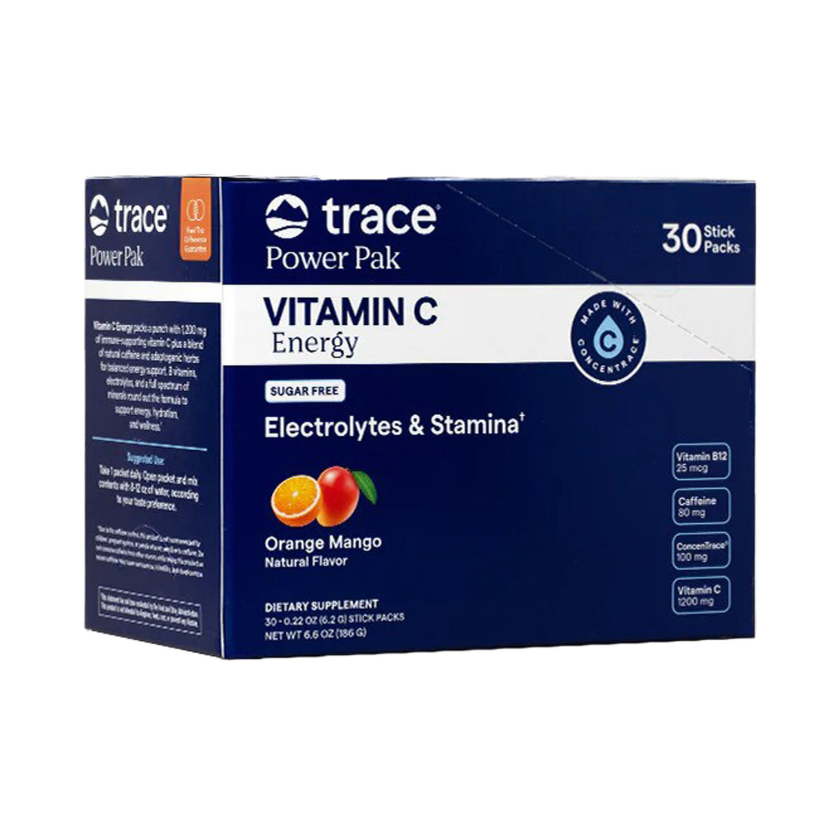 Trace Minerals - Power Pak Sugar Free Orange Mango 30 Packets - GOLDFARMACI