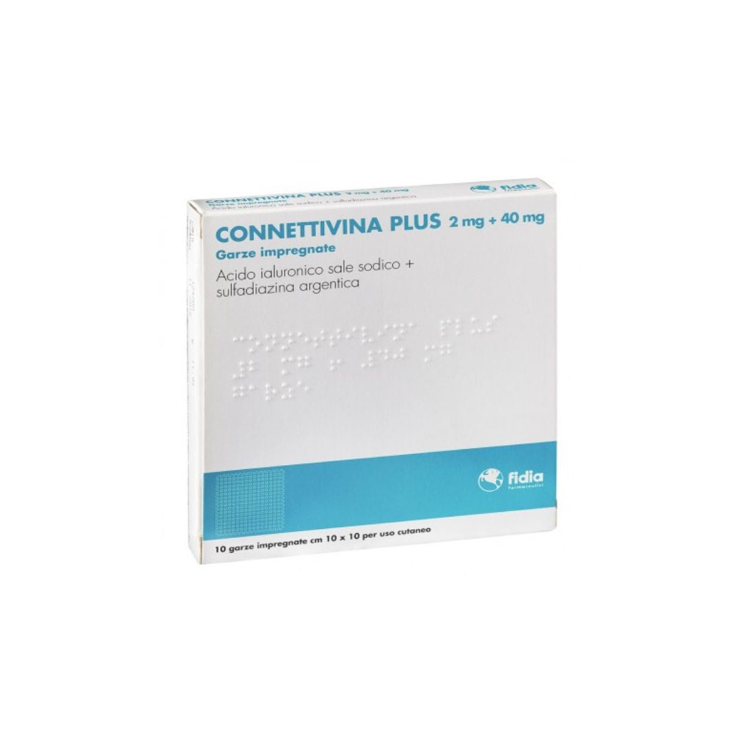 Fidia - Connettivina Plus Medicated Gauze – 10 Dressings