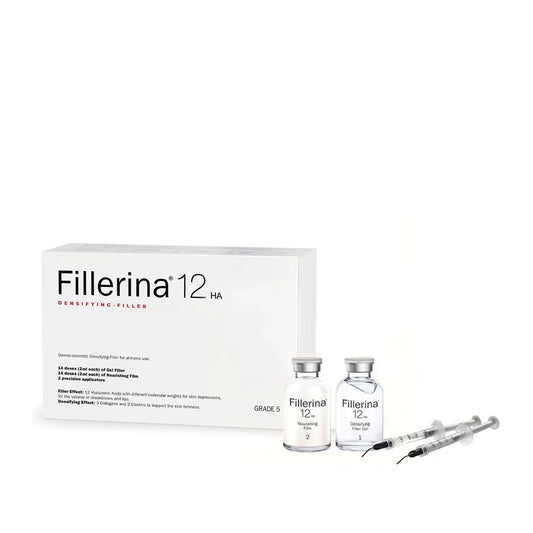 Fillerina - 12HA Intensive Treatment Grade 5 + Facial Cleansing Mousse - GOLDFARMACI