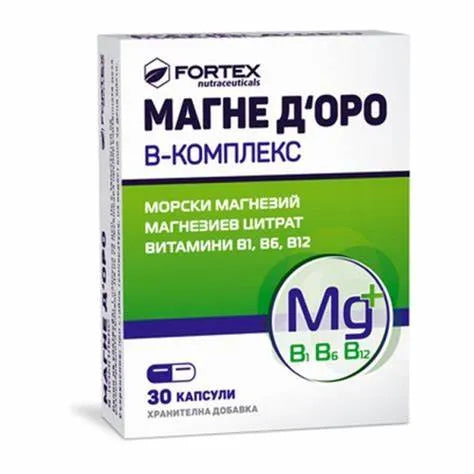 Fortex - Magne D'oro B-complex x30 capsules - GOLDFARMACI