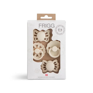 Frigg - Baby’s First pacifier Floral heart (Cream) 0-6 months - GOLDFARMACI
