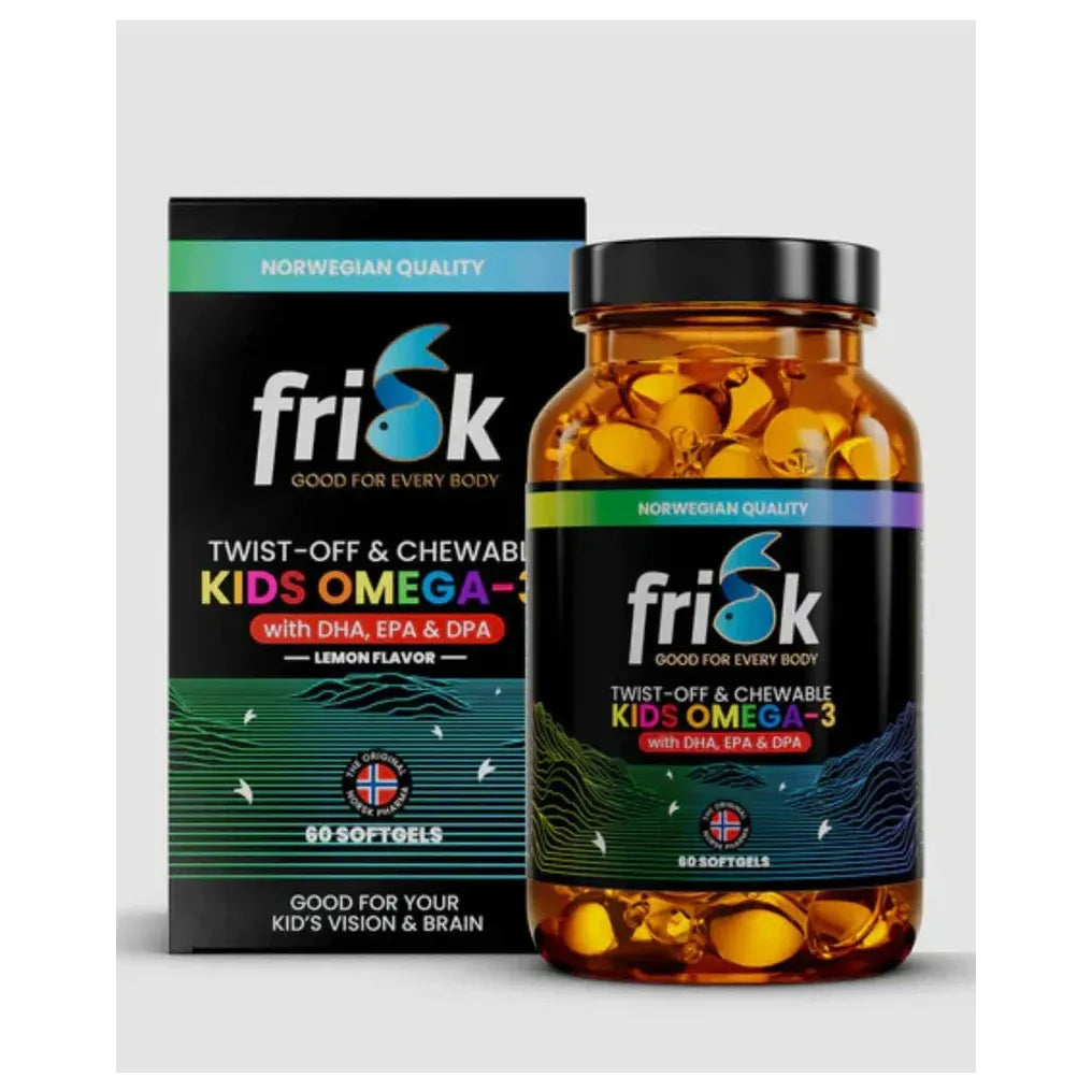 Frisk - Kids Omega-3 (Twist Off & Chewable) - GOLDFARMACI
