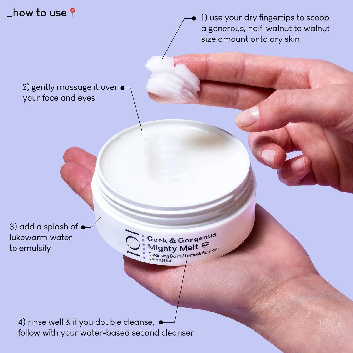 Geek&Gorgeous - Mighty Melt - Cleanising Balm - GOLDFARMACI